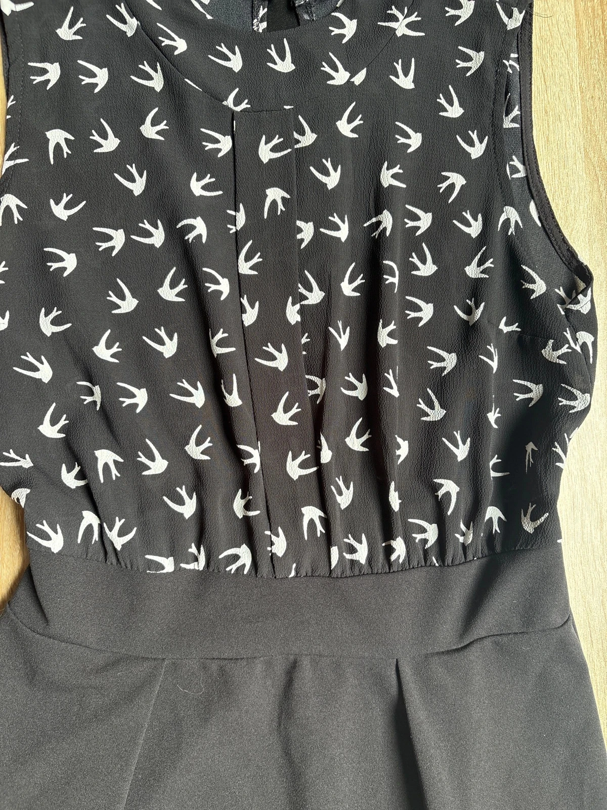 Vestido talla M con estampado de pájaros – photo 2